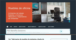 Desktop Screenshot of disenhoymuebles.com